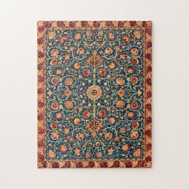 Puzzle William Morris Strawberry Thief Motif floral (Vertical)