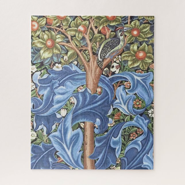 Puzzle William Morris Woodpecker Tapestry (Vertical)