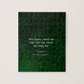 Puzzle William Shakespeare Citation Sur Les Possibilités