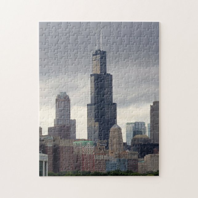 Puzzle Willis Tower - Chicago Skyline - 11x14 - 252 pc (Vertical)