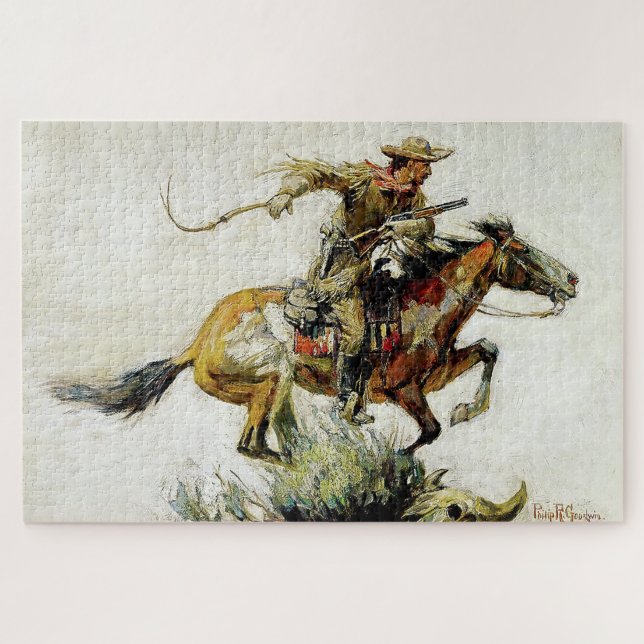 Puzzle "Winchester Horse and Rider" par Philip R Goodwin (Horizontal)