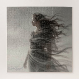 Puzzle Windkissed - Impression d'art numérique de fantasy