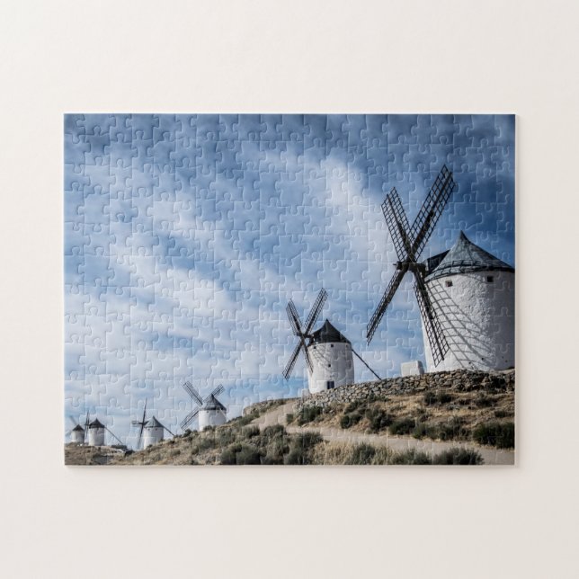 Puzzle Windmills Consuegra Toledo Espagne Rocky Terrain J (Horizontal)