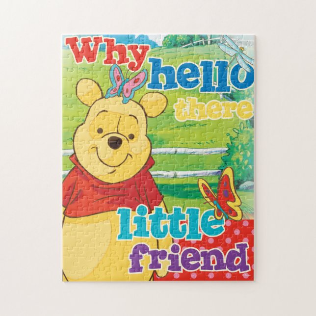 Puzzle Winnie les amis papillons de l'ourson (Vertical)