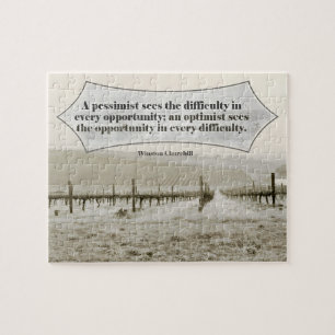 Puzzle Winston Churchill Citation Inspirationnelle Opport