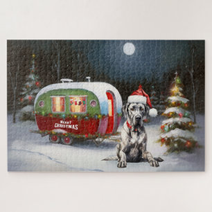 Puzzle Winter Great Dane Caravan Christmas Adventure