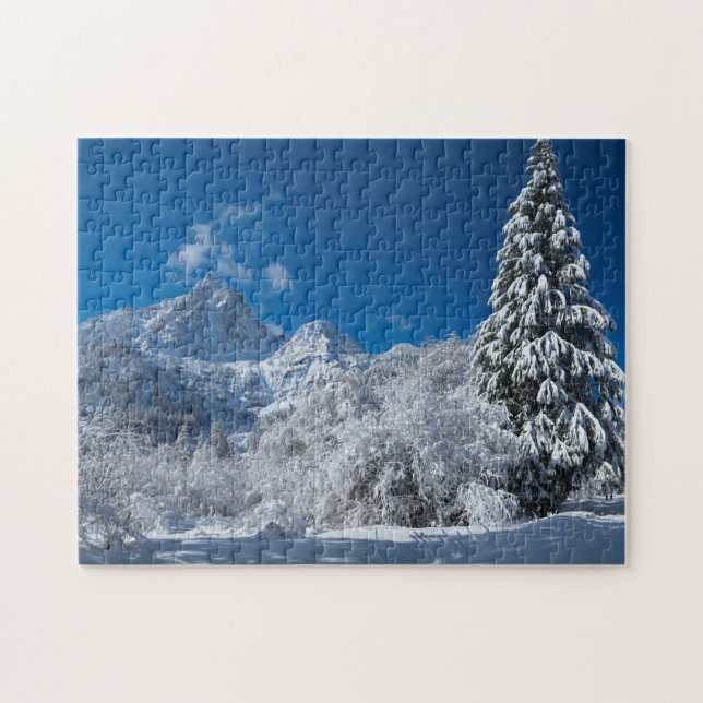 Puzzle Winter Mountain Wonderland (Horizontal)