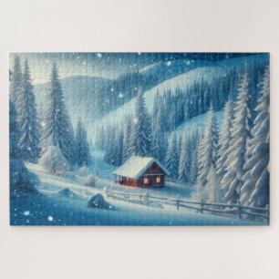 Puzzle Winter Wonderland - Paysage Pittoresque à couper l