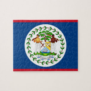 Puzzle with Flag of Belize