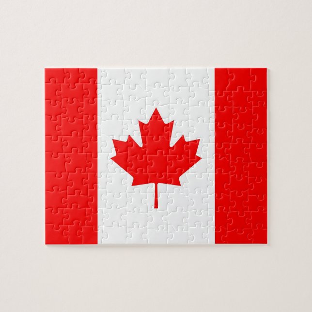 Puzzle with Flag of Canada (Horizontal)