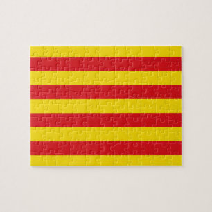 Puzzle with Flag of Catalonia, Spain