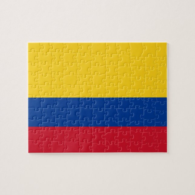 Puzzle with Flag of Colombia (Horizontal)