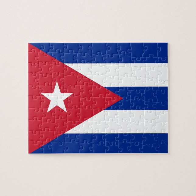 Puzzle with Flag of Cuba (Horizontal)