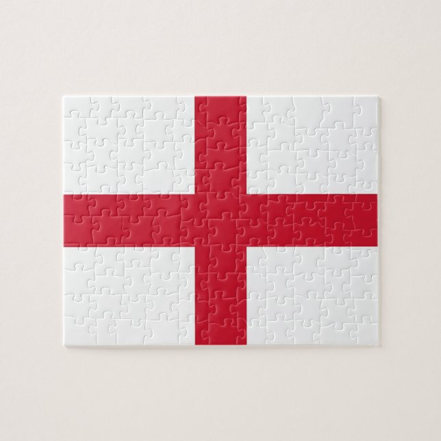 Puzzle with Flag of England (Horizontal)