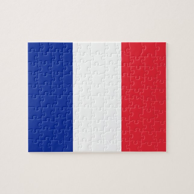Puzzle with Flag of France (Horizontal)