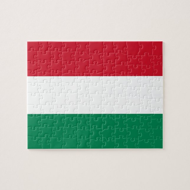 Puzzle with Flag of Hungary (Horizontal)