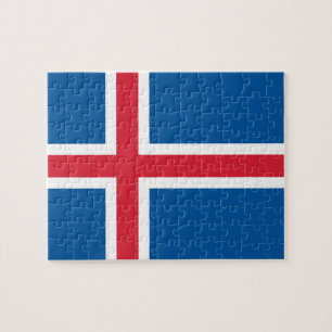 Puzzle with Flag of Iceland