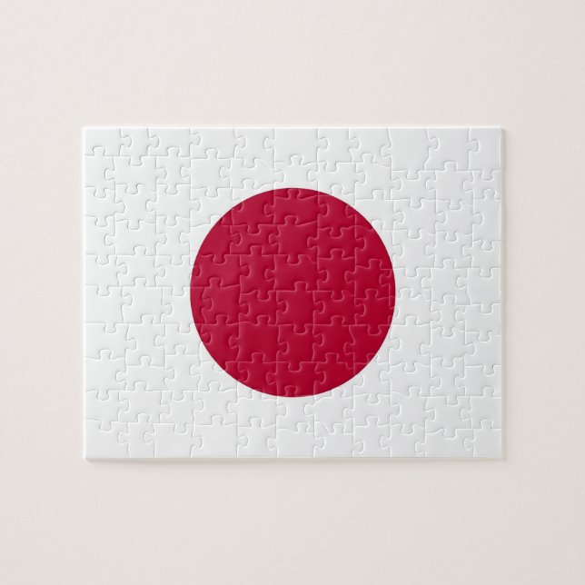 Puzzle with Flag of Japan (Horizontal)
