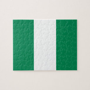 Puzzle with Flag of Nigeria