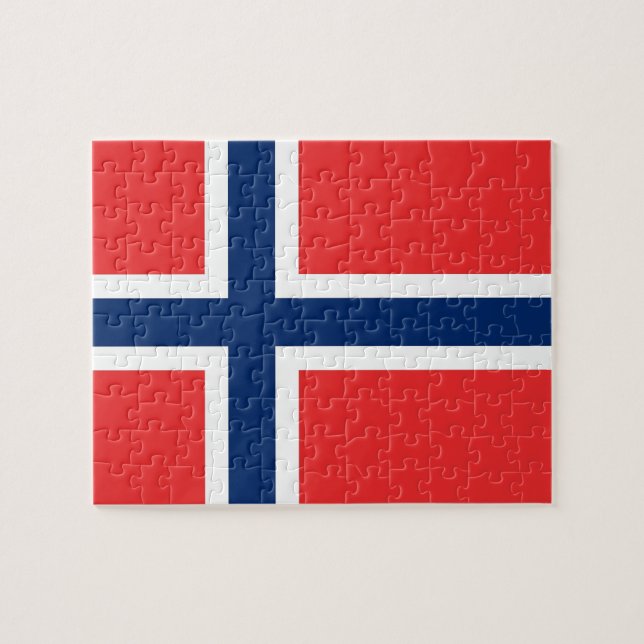 Puzzle with Flag of Norway (Horizontal)