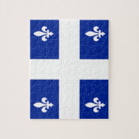 Puzzle with Flag of Quebec, Canada