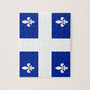 Puzzle with Flag of Quebec, Canada