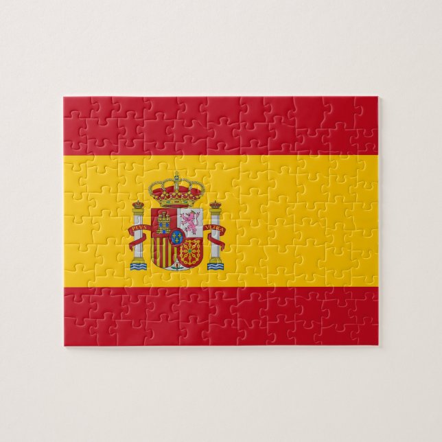 Puzzle with Flag of Spain (Horizontal)