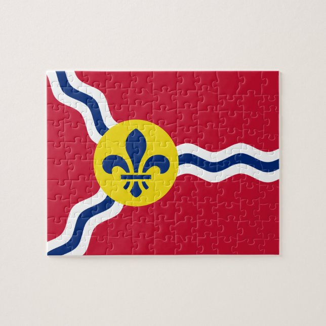 Puzzle with Flag of St. Louis, Missouri (Horizontal)