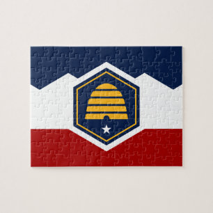 Puzzle with Flag of Utah, USA