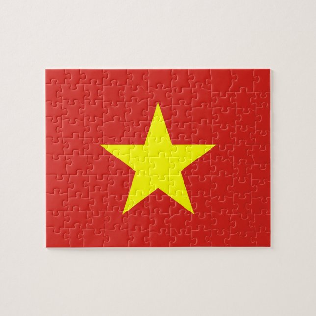 Puzzle with Flag of Vietnam (Horizontal)