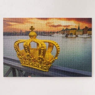 Puzzle with Stockholm sunset, Sweden