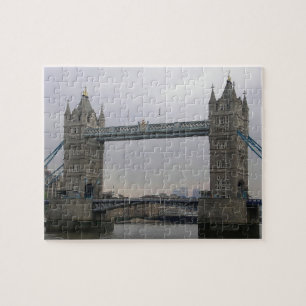 Puzzle with Tower Bridge over the Thames River