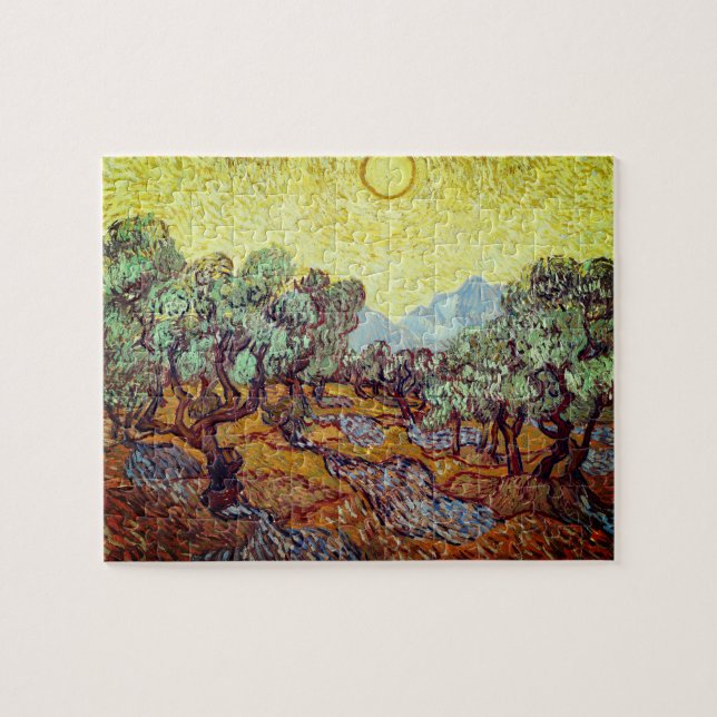 Puzzle with Vincent Van Gogh's "Olive Trees"  (Horizontal)