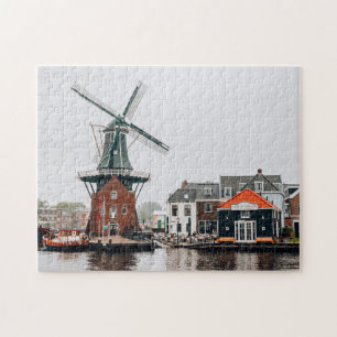 Puzzle Wmill Mill River Wind Holland Pays-Bas Jigsa