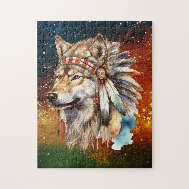 Puzzle Wolf Galaxy (Vertical)