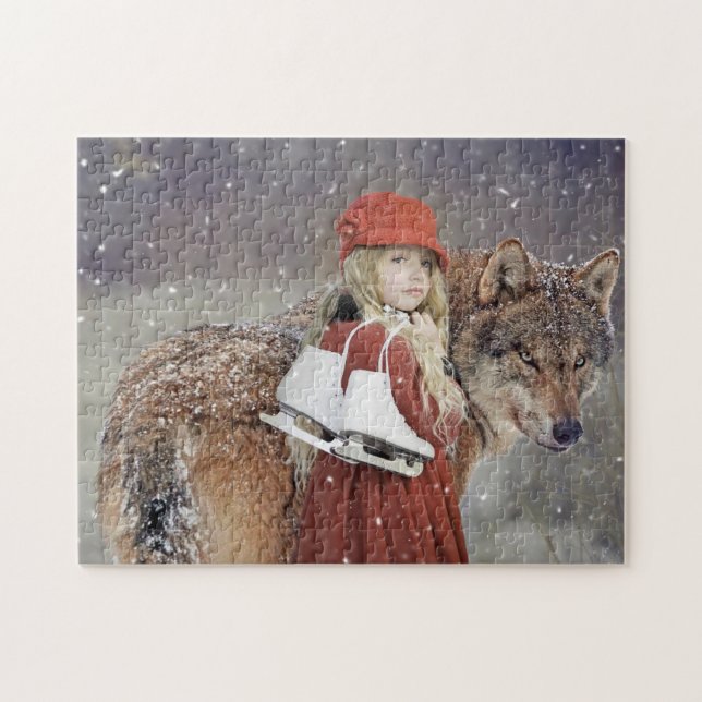 Puzzle Wolf Girl (Horizontal)