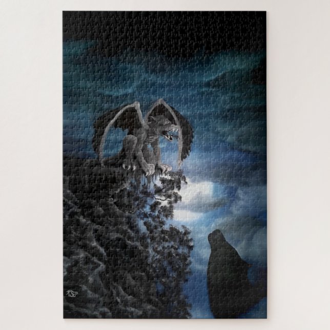 Puzzle Wolf Moon - Wolf avec Golem (Vertical)