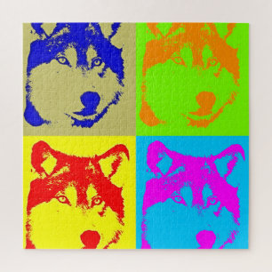 Puzzle Wolf Pop Art - Wild Animaux Art