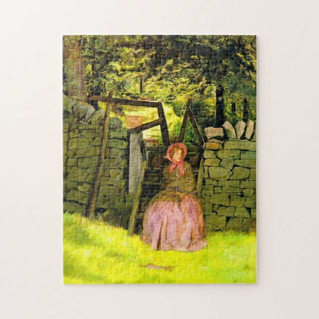 Puzzle Woman Waiting (par John Everett Millais) (Vertical)