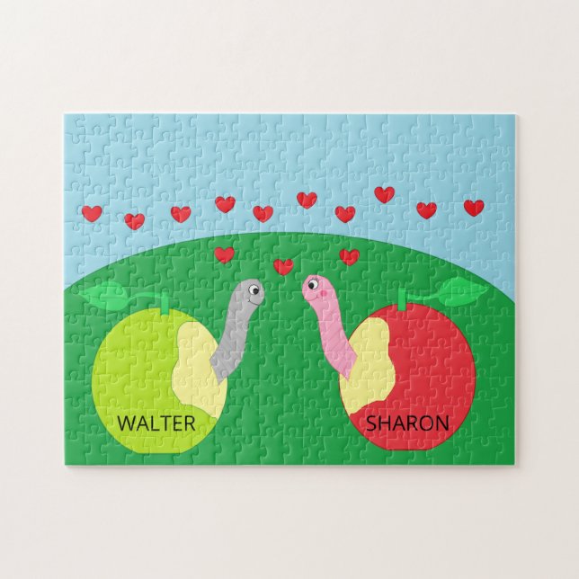 Puzzle Worms in Love: (Horizontal)