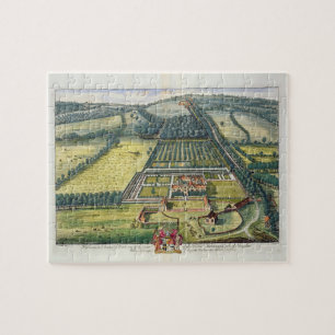 Puzzle Wytham dans le comté de Berkshire a gravé par Joha