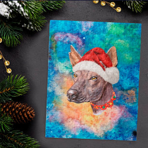 Puzzle Xoloitzcuintle Perro Mexicain sans cheveux Noël
