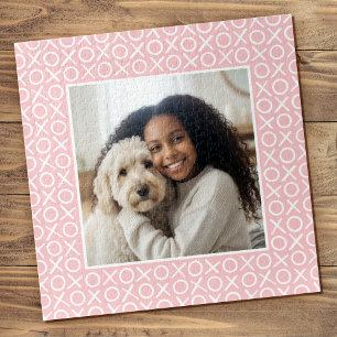 Puzzle XOXO Câlins et Bisous Photo personnalisée Pastel R
