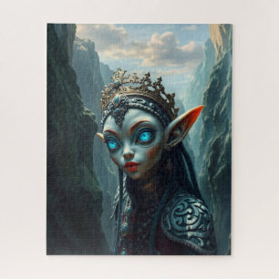 Puzzle Xylariel Souveraine Azurée Fantastique Sombre Elfi