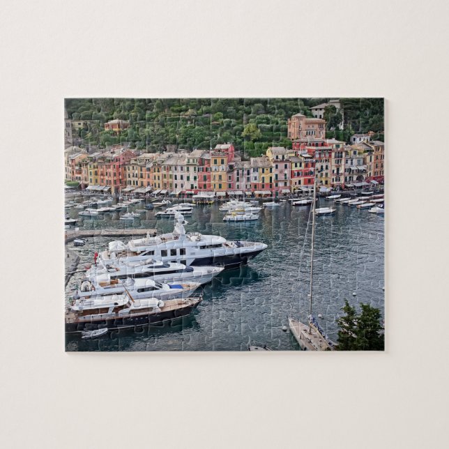 Puzzle Yachts de Portofino, Italie - 8x10 - 110 PCs (Horizontal)