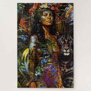 Puzzle "Yaraquim" Jaguar Blossom - Femmes En Amazonie