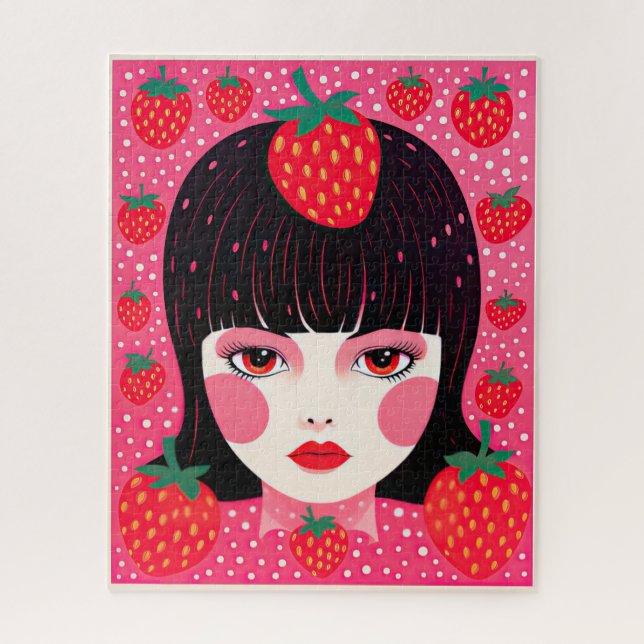 Puzzle Yayoi Kusama Fraise Girl Funky (Vertical)