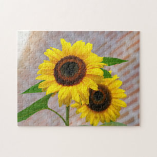 Puzzle Yellow Hardy Sunflower Meilleures photos de tourne