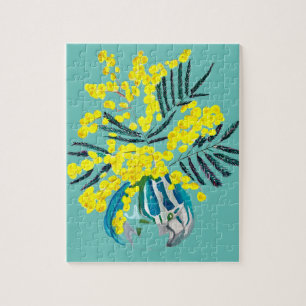 Puzzle Yellow Wattle Mimosa