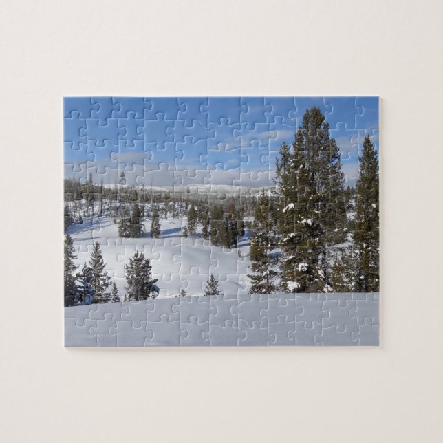 Puzzle Yellowstone Winter Landscape Photographie (Horizontal)
